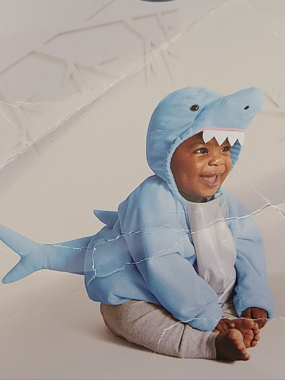 NWT Hyde & EEK Boutique Baby Shark Halloween Costume Size 0-6 Months Blue Plush